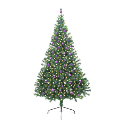 Árvore de Natal Artificial Pré-iluminada Verde 240 cm PVC
