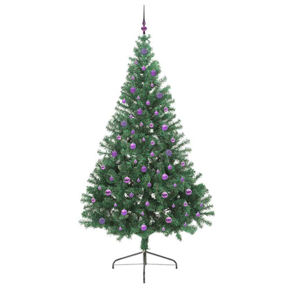 Árvore de Natal Artificial Pré-iluminada Verde 240 cm PVC