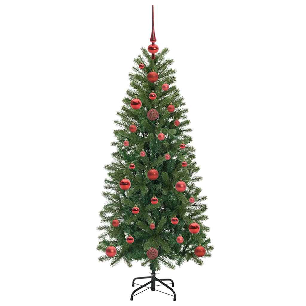 Árvore de Natal Artificial com 150 LEDs Verde 120 cm PE e PVC
