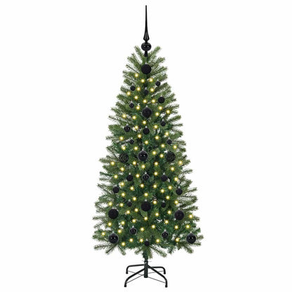 Árvore de Natal Artificial com 150 LEDs Verde 120 cm PE e PVC