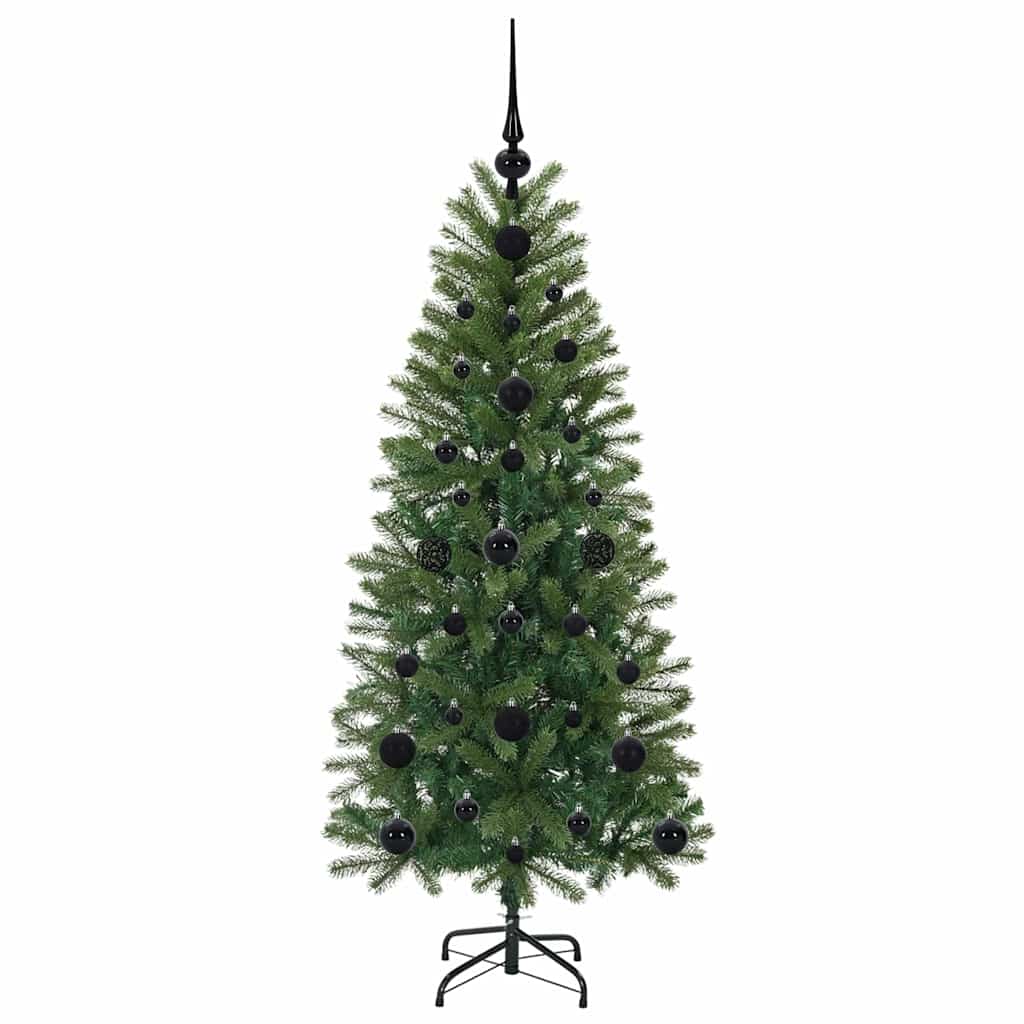 Árvore de Natal Artificial com 150 LEDs Verde 120 cm PE e PVC