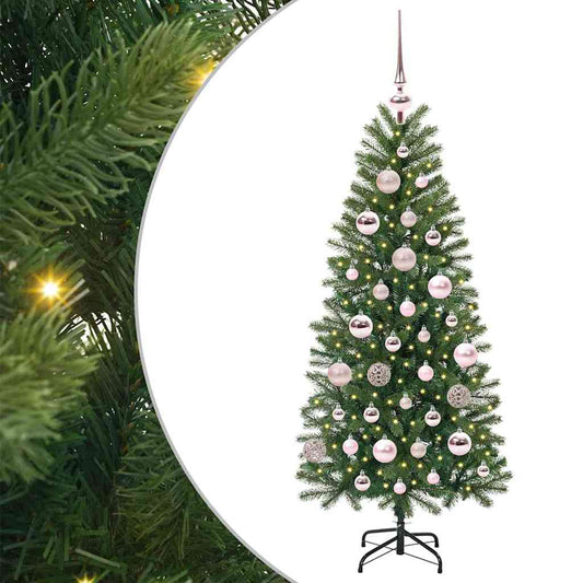 Árvore de Natal Artificial com 150 LEDs Verde 120 cm PE e PVC