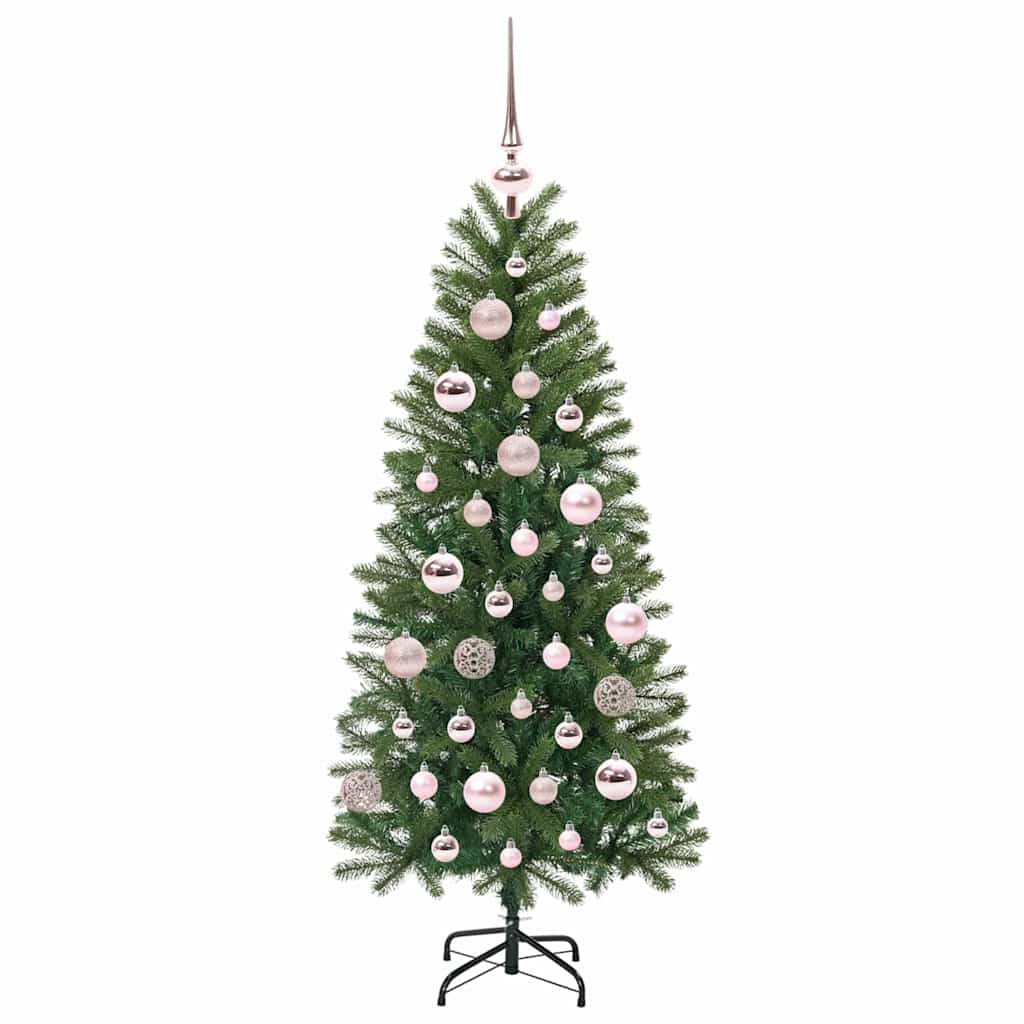 Árvore de Natal Artificial com 150 LEDs Verde 120 cm PE e PVC