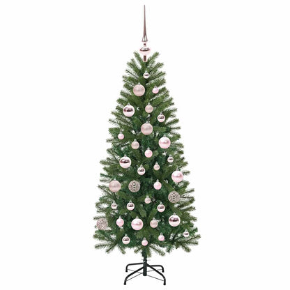 Árvore de Natal Artificial com 150 LEDs Verde 120 cm PE e PVC