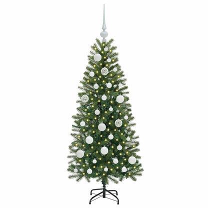 Árvore de Natal Artificial com 150 LEDs Verde 120 cm PE e PVC