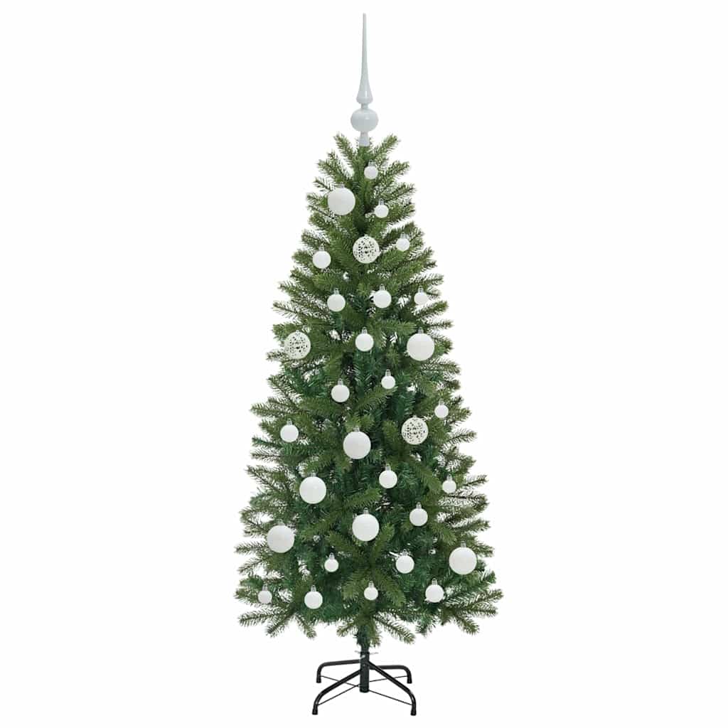 Árvore de Natal Artificial com 150 LEDs Verde 120 cm PE e PVC