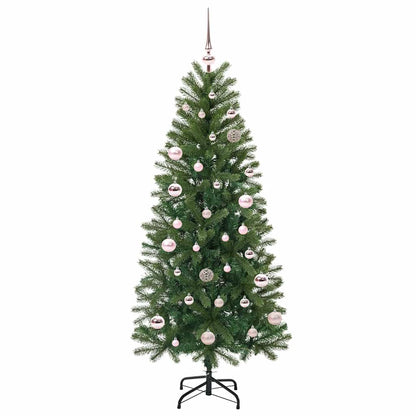 Árvore de Natal Artificial com 150 LEDs Verde 150 cm PE e PVC