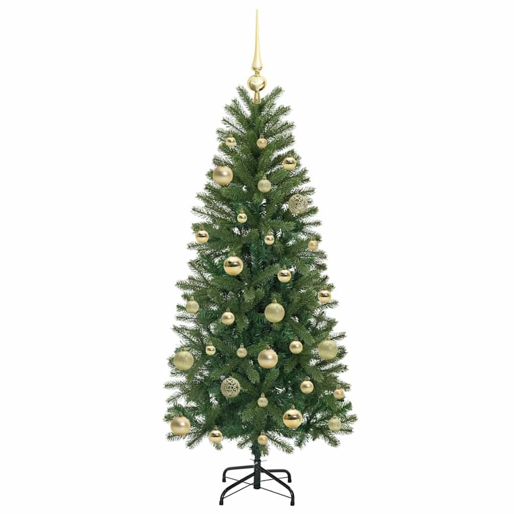 Árvore de Natal Artificial com 150 LEDs Verde 150 cm PE e PVC