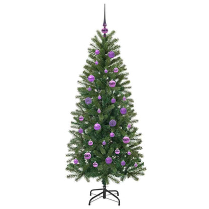 Árvore de Natal Artificial com 150 LEDs Verde 150 cm PE e PVC