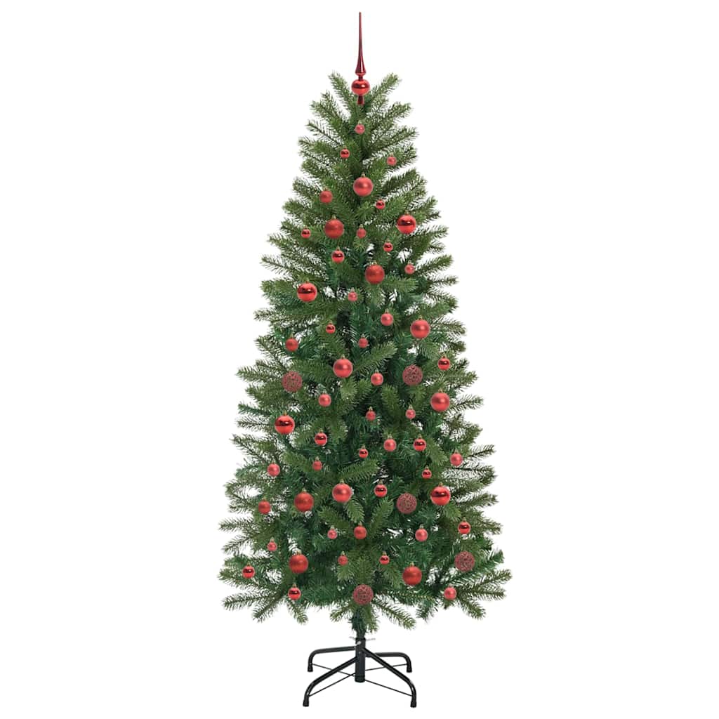 Árvore de Natal Artificial com 300 LEDs Verde 180 cm PE e PVC