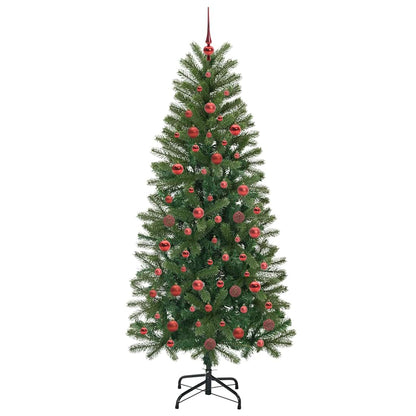 Árvore de Natal Artificial com 300 LEDs Verde 180 cm PE e PVC