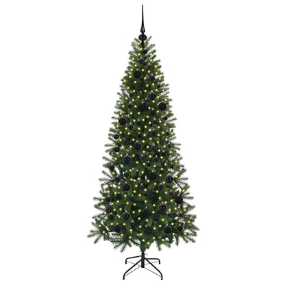 Árvore de Natal Artificial com 300 LEDs Verde 180 cm PE e PVC