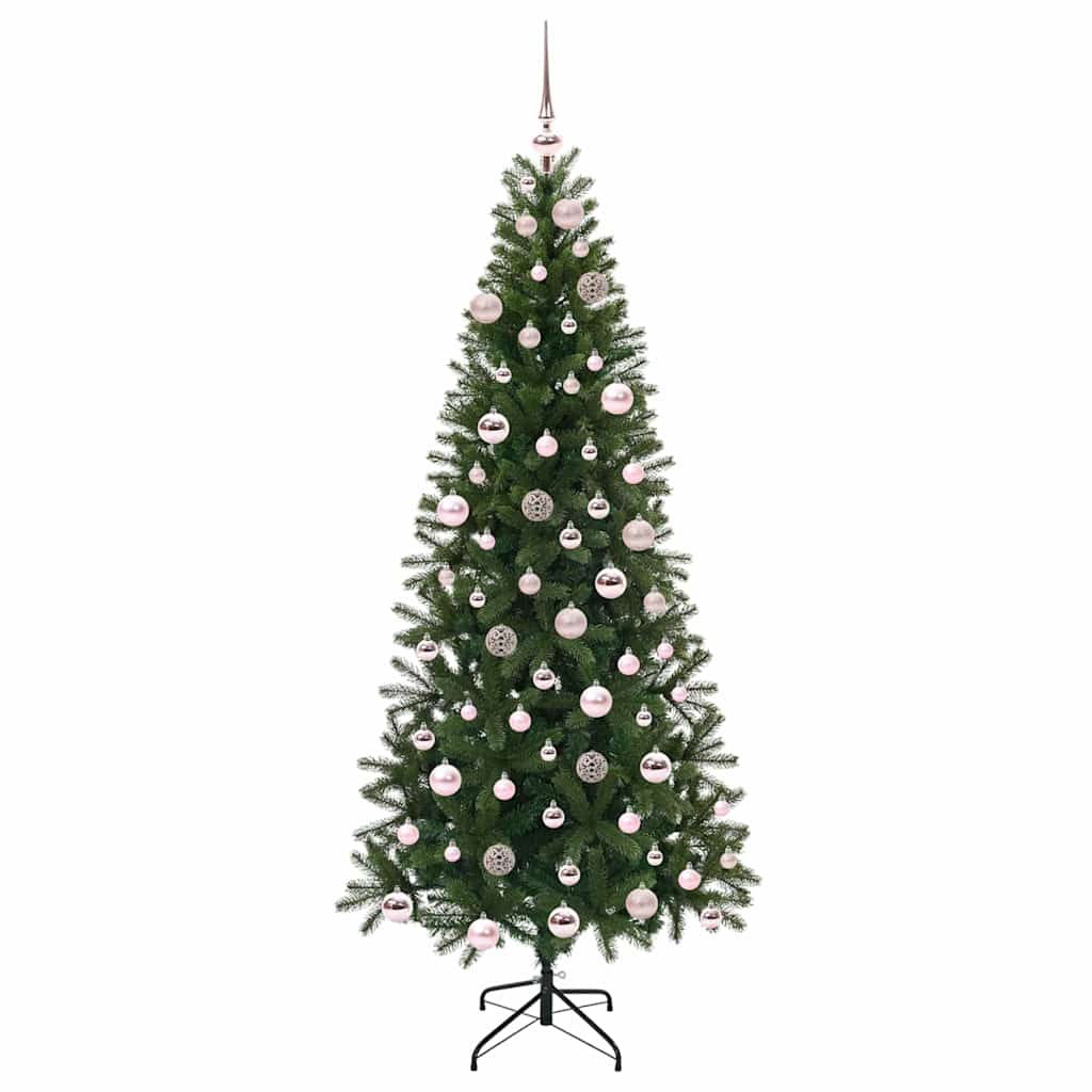 Árvore de Natal Artificial com 300 LEDs Verde 180 cm PE e PVC