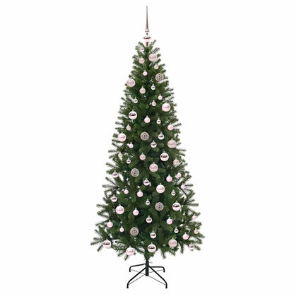 Árvore de Natal Artificial com 300 LEDs Verde 180 cm PE e PVC