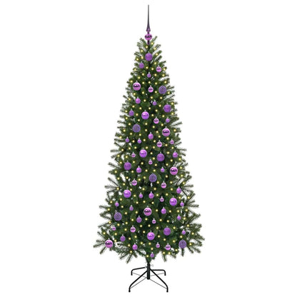 Árvore de Natal Artificial com 300 LEDs Verde 180 cm PE e PVC