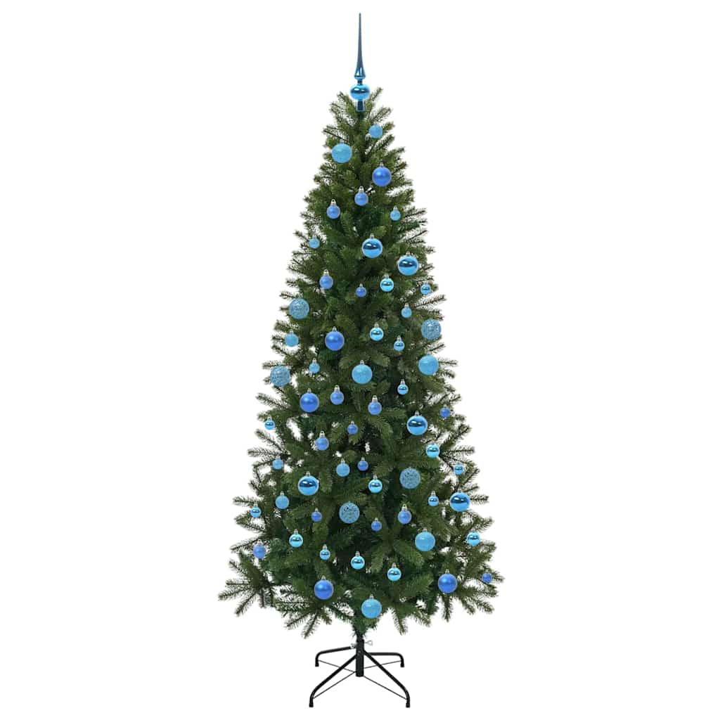 Árvore de Natal Artificial com 300 LEDs Verde 180 cm PE e PVC