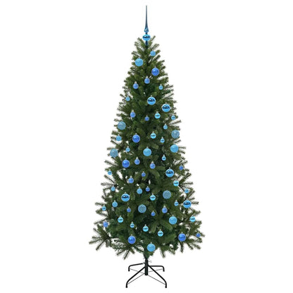 Árvore de Natal Artificial com 300 LEDs Verde 180 cm PE e PVC