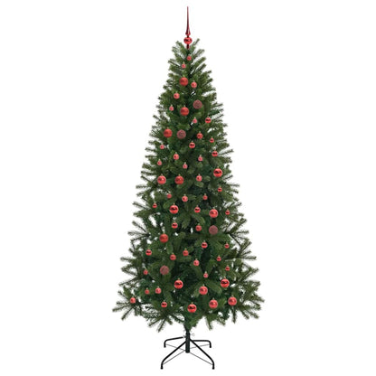 Árvore de Natal Artificial com 300 LEDs Verde 210 cm PE e PVC