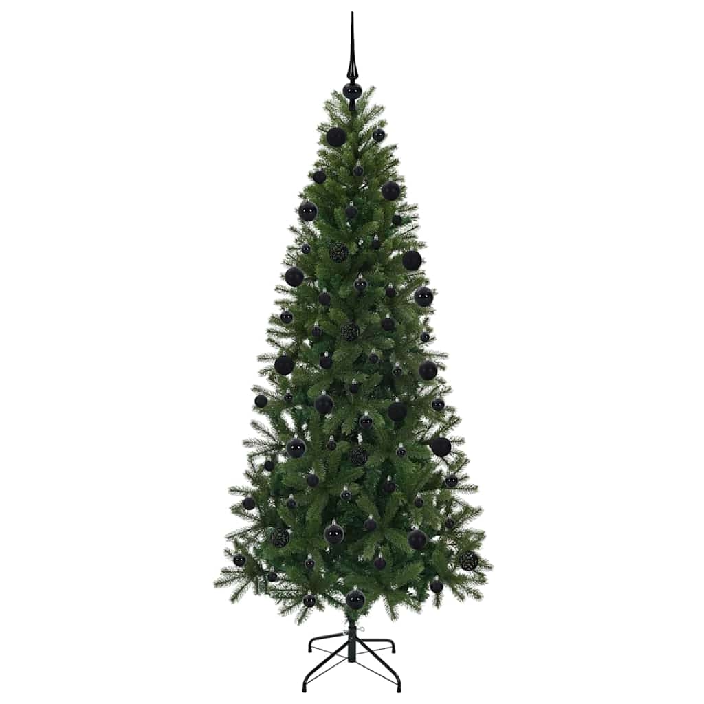 Árvore de Natal Artificial com 300 LEDs Verde 210 cm PE e PVC