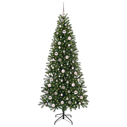 Árvore de Natal Artificial com 300 LEDs Verde 210 cm PE e PVC
