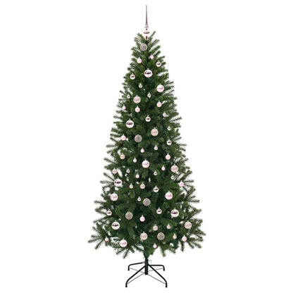 Árvore de Natal Artificial com 300 LEDs Verde 210 cm PE e PVC