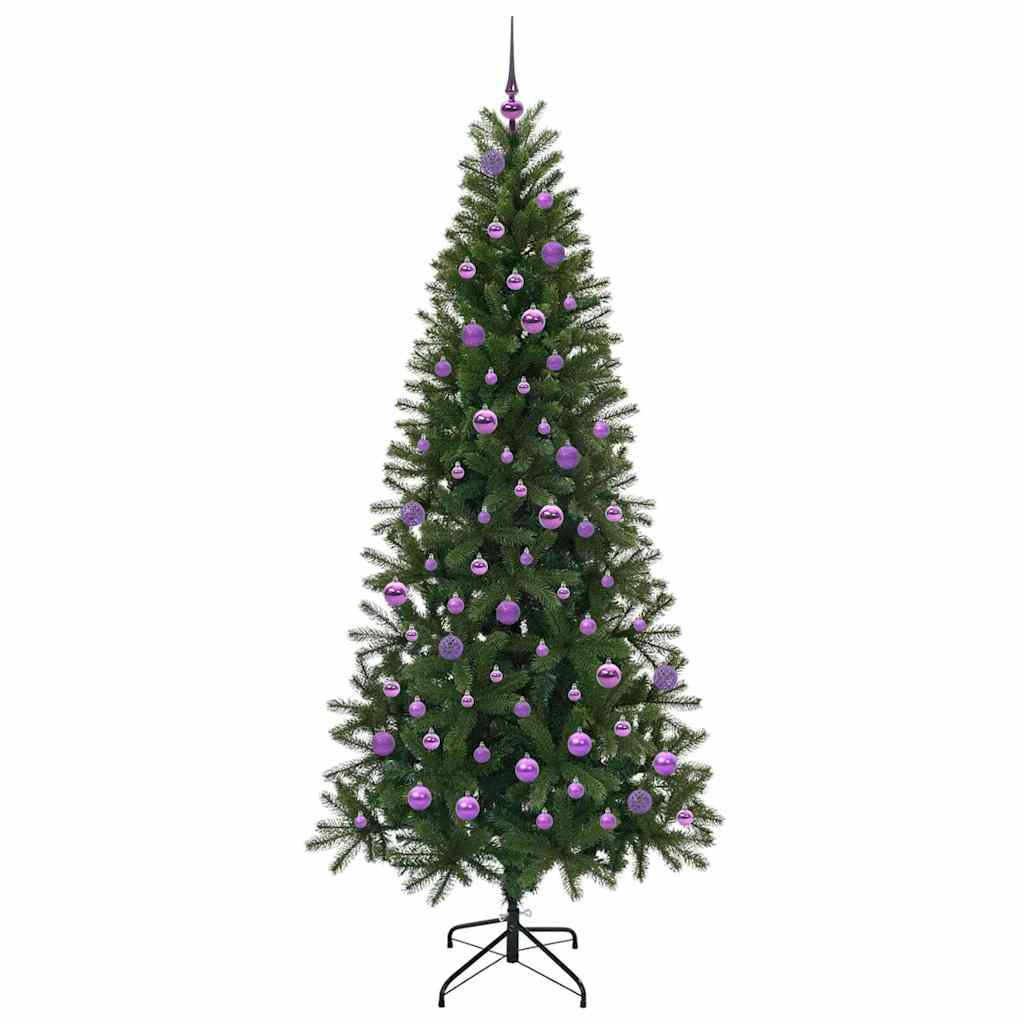 Árvore de Natal Artificial com 300 LEDs Verde 210 cm PE e PVC