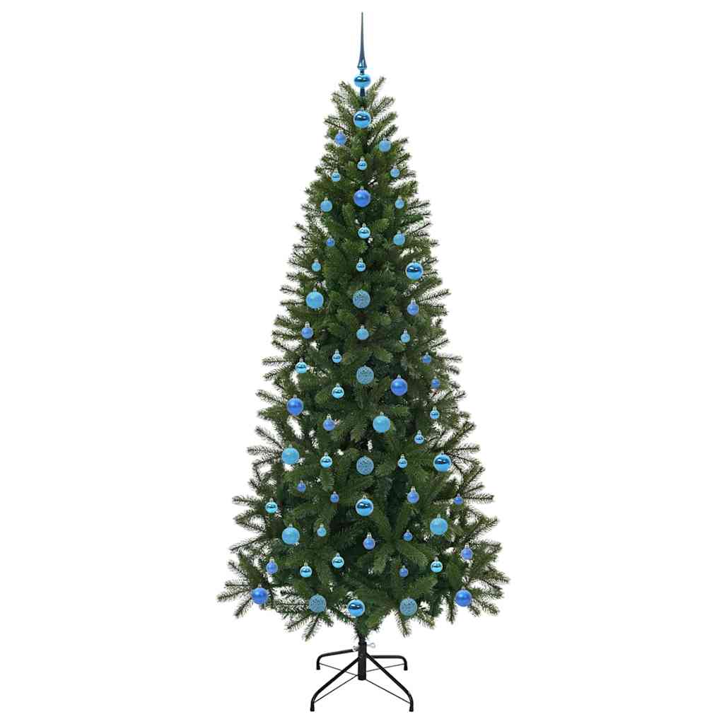Árvore de Natal Artificial com 300 LEDs Verde 210 cm PE e PVC