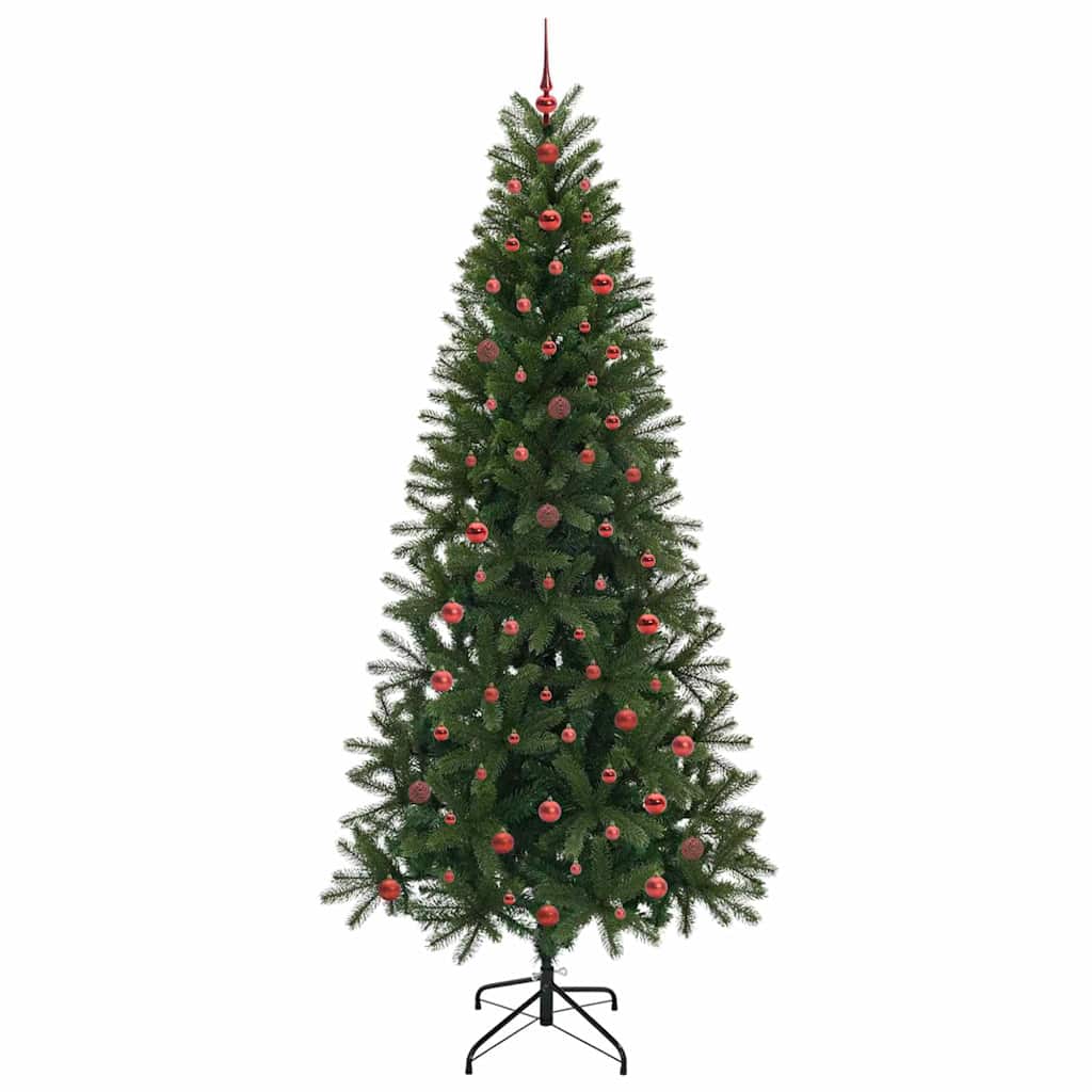 Árvore de Natal Artificial com 300 LEDs Verde 240 cm PE e PVC