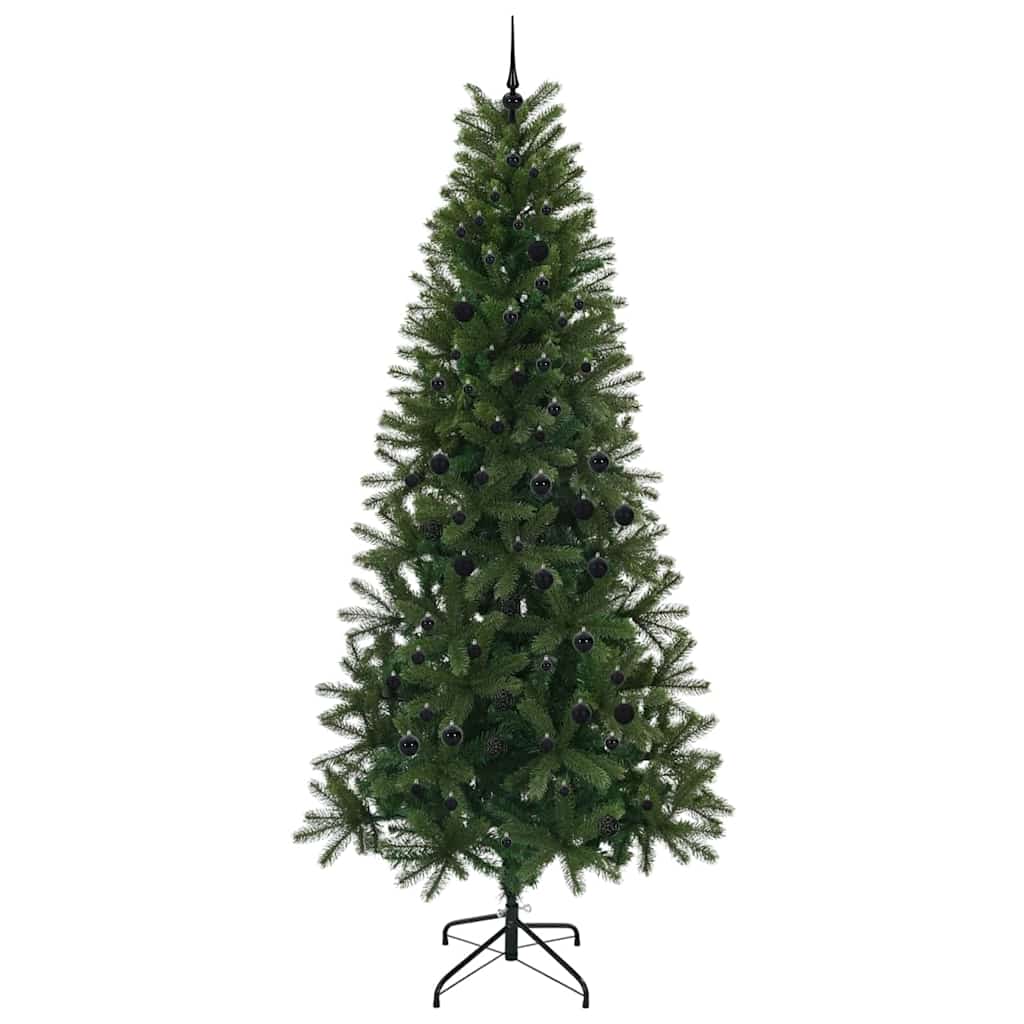 Árvore de Natal Artificial com 300 LEDs Verde 240 cm PE e PVC