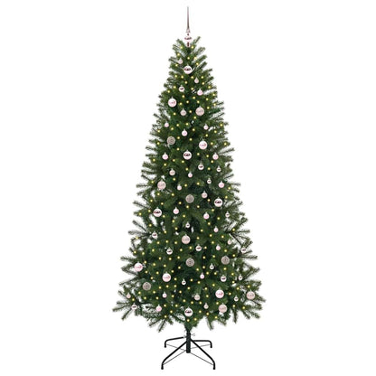 Árvore de Natal Artificial com 300 LEDs Verde 240 cm PE e PVC