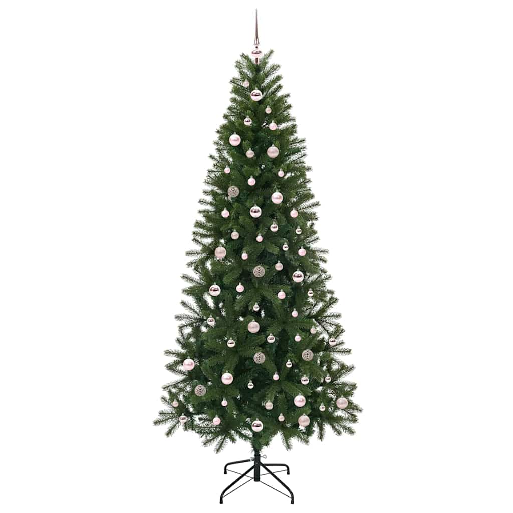 Árvore de Natal Artificial com 300 LEDs Verde 240 cm PE e PVC