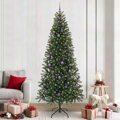 Árvore de Natal Artificial com 300 LEDs Verde 240 cm PE e PVC