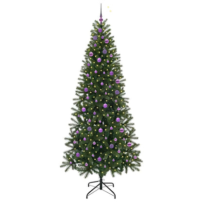 Árvore de Natal Artificial com 300 LEDs Verde 240 cm PE e PVC
