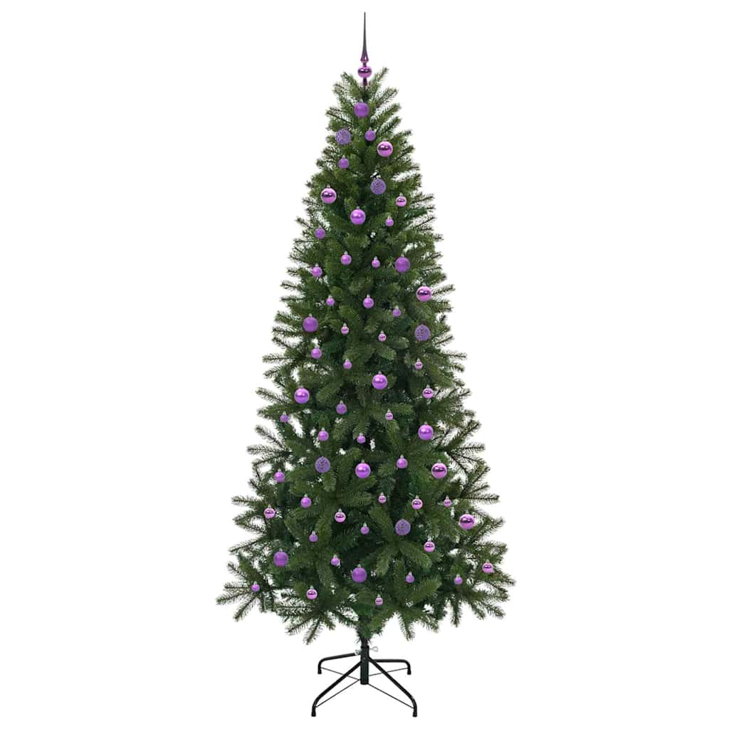 Árvore de Natal Artificial com 300 LEDs Verde 240 cm PE e PVC