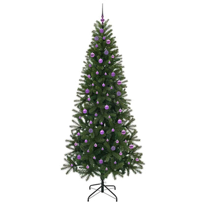 Árvore de Natal Artificial com 300 LEDs Verde 240 cm PE e PVC