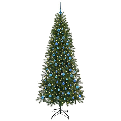 Árvore de Natal Artificial com 300 LEDs Verde 240 cm PE e PVC
