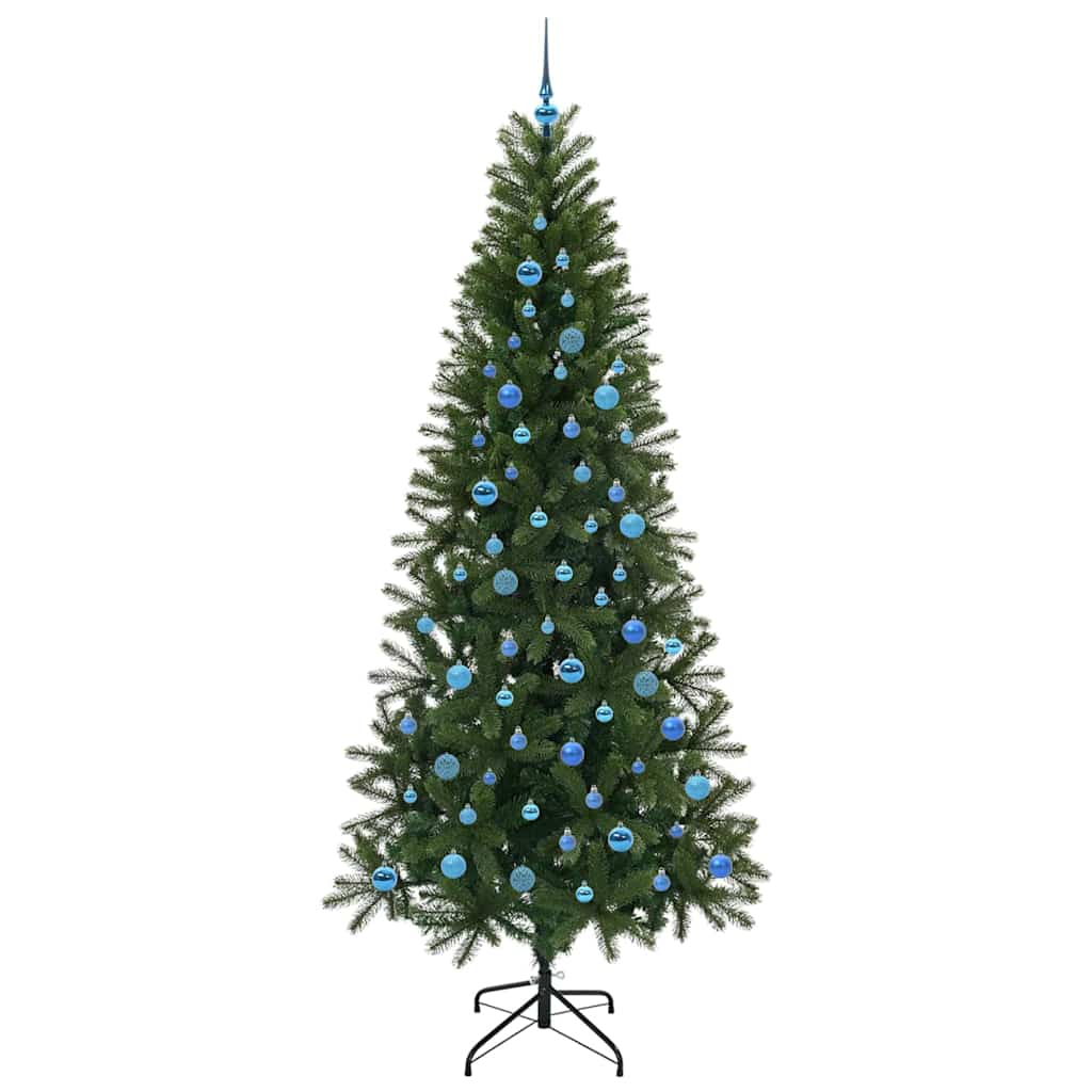 Árvore de Natal Artificial com 300 LEDs Verde 240 cm PE e PVC