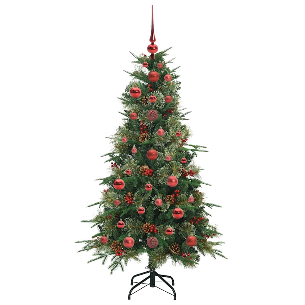 Árvore de Natal Articulada Artificial Verde 120 cm PE e PVC