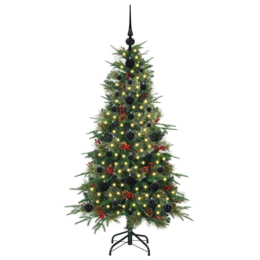 Árvore de Natal Articulada Artificial Verde 120 cm PE e PVC