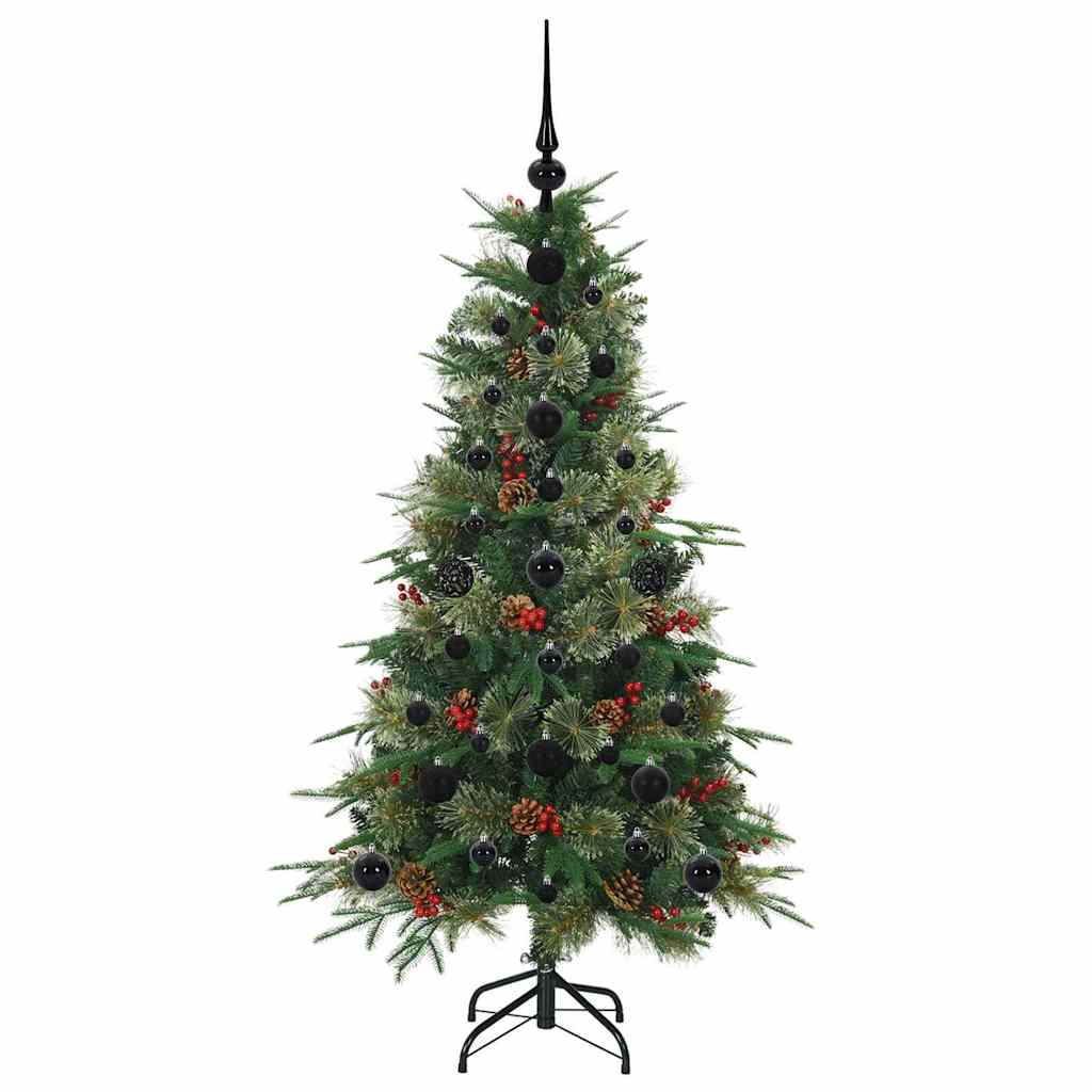 Árvore de Natal Articulada Artificial Verde 120 cm PE e PVC