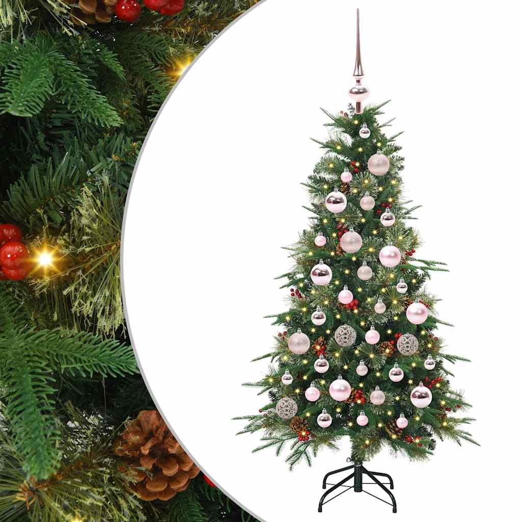 Árvore de Natal Articulada Artificial Verde 120 cm PE e PVC