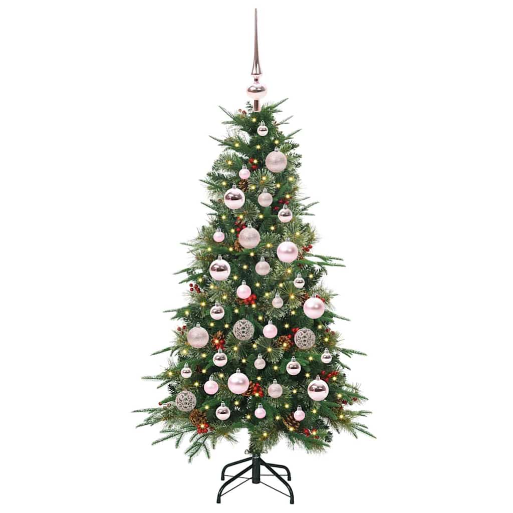 Árvore de Natal Articulada Artificial Verde 120 cm PE e PVC