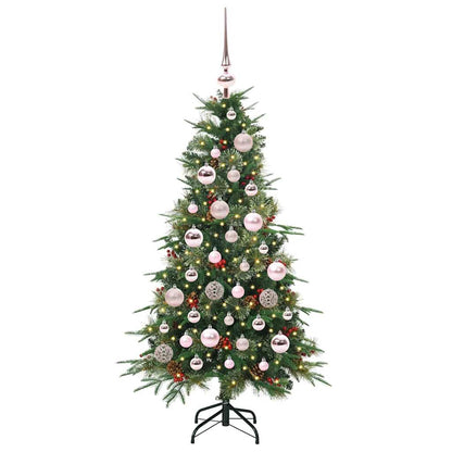 Árvore de Natal Articulada Artificial Verde 120 cm PE e PVC
