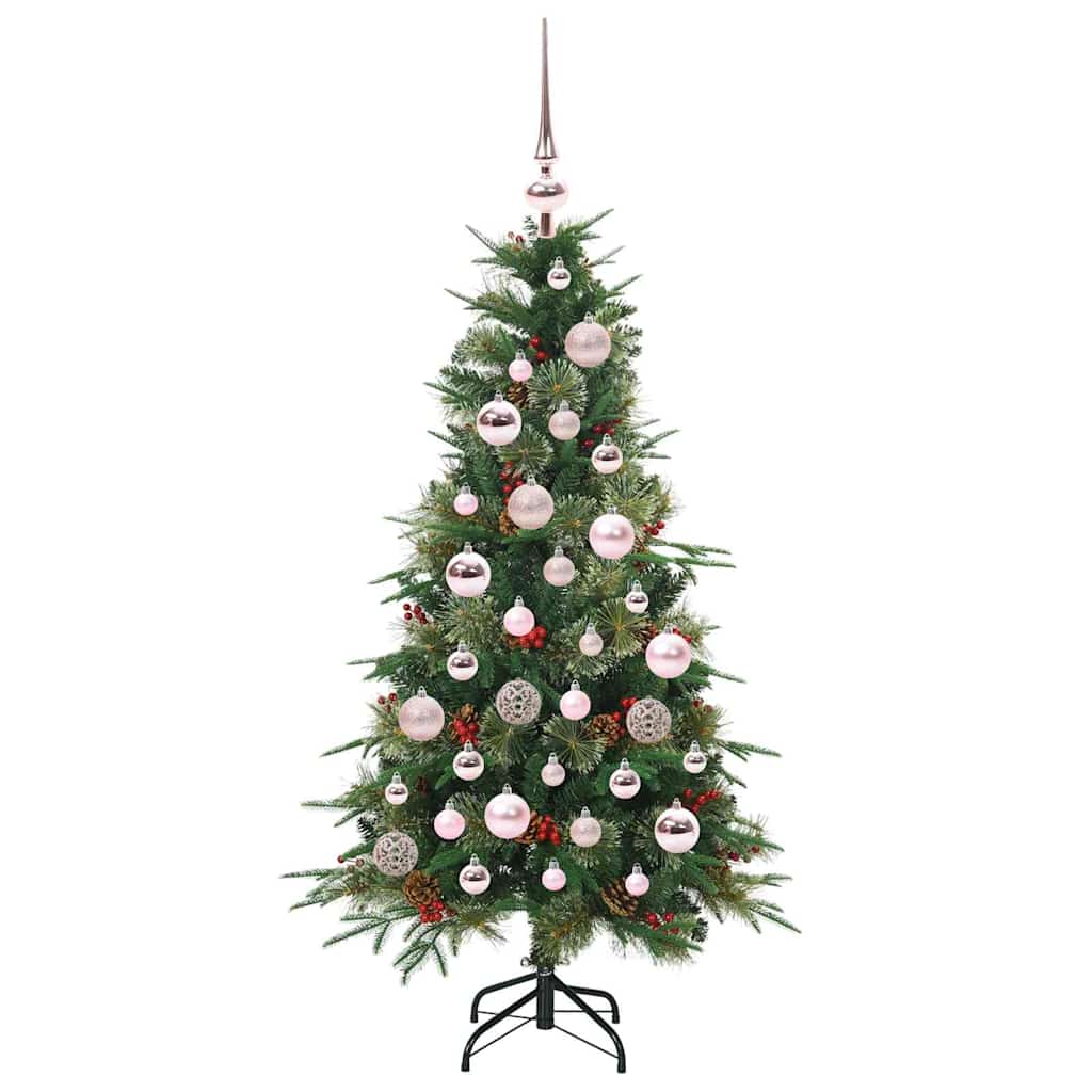 Árvore de Natal Articulada Artificial Verde 120 cm PE e PVC