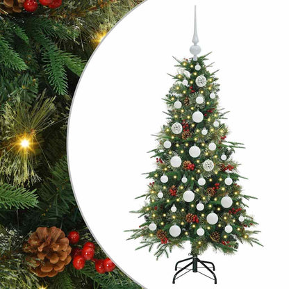 Árvore de Natal Articulada Artificial Verde 120 cm PE e PVC