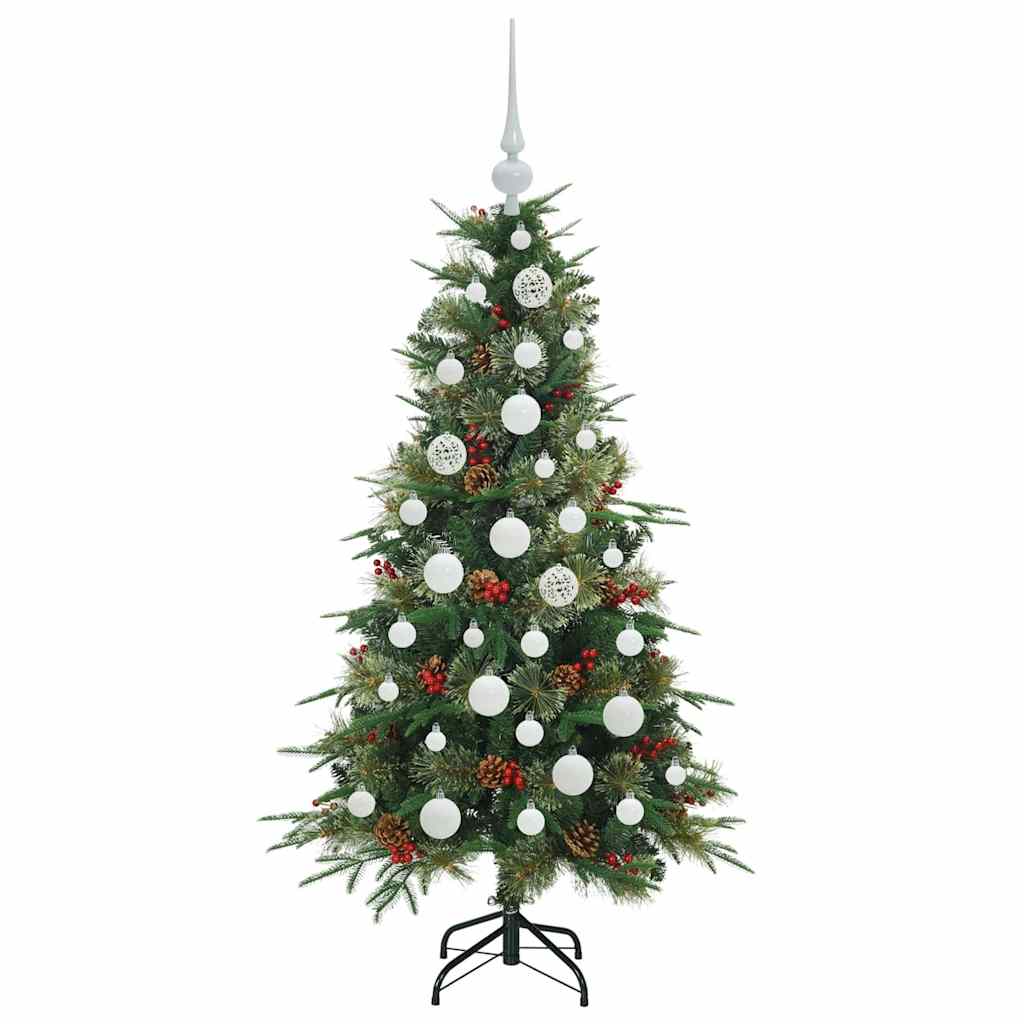 Árvore de Natal Articulada Artificial Verde 120 cm PE e PVC