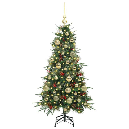 Árvore de Natal Articulada Artificial Verde 120 cm PE e PVC