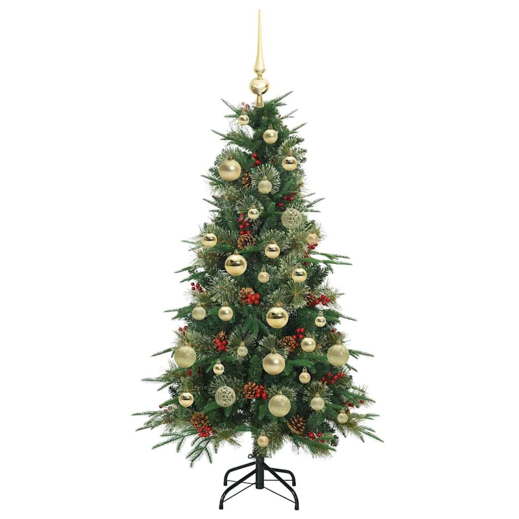 Árvore de Natal Articulada Artificial Verde 120 cm PE e PVC