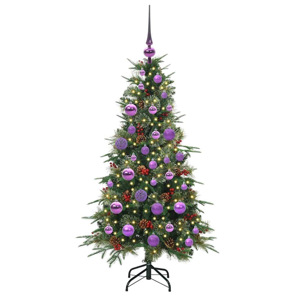 Árvore de Natal Articulada Artificial Verde 120 cm PE e PVC