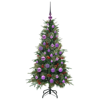Árvore de Natal Articulada Artificial Verde 120 cm PE e PVC